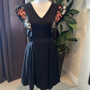 A.B.S Collection Floral Ruffle Dress